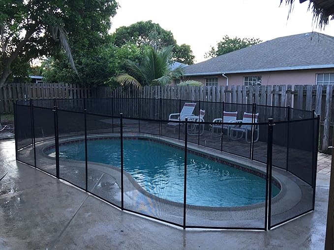 Safety Fence for In Ground Pool Size: 5', Black
