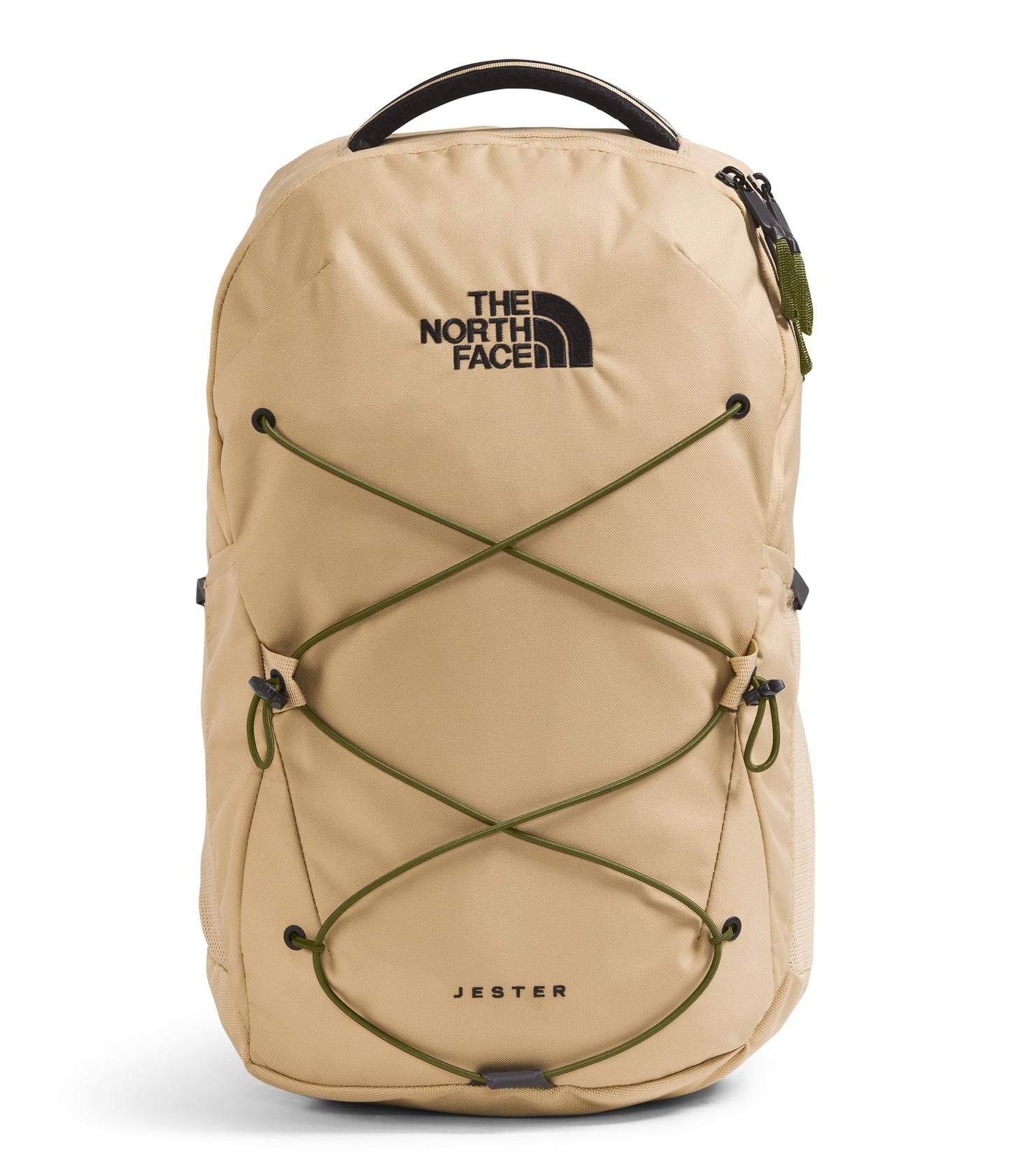 The North Face Jester Everyday Laptop Backpack - Commuter Daypack, Water Repellent, Laptop Sleeve, Khaki Stone/Forest Olive, One Size