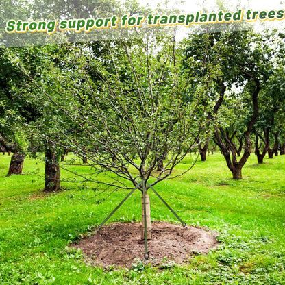 Biubee 2,425 Lbs Strength Tree Straps - 108FT Tree Tie Support Straps for Staking, Green Blend in with Landscaping for Guying Young Trees Straight and Storm Protection, for Outdoor Plants, 1" Wide