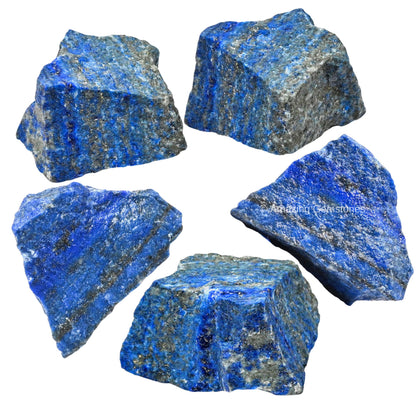 Amazing Gemstone 2 Pieces Lapis Lazuli Stone Crystals and Healing Stones, Raw Natural Rocks for Tumbling and DIY Raw Stones and Crystals