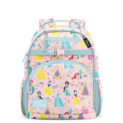 Simple Modern Medium Disney Toddler Backpack for School Girls and Boys | Kindergarten Elementary Kids Backpack | Fletcher Collection | Kids - 15" tall | Princess Rainbows
