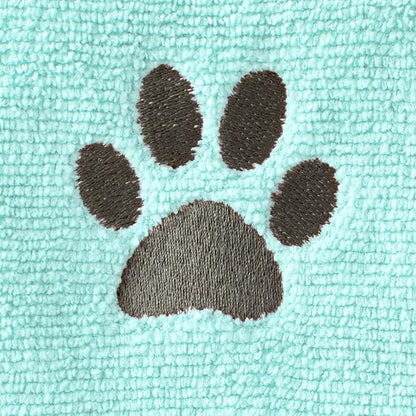 Ritz Premium Embroidered Microfiber Pet Towel (3-Pack), 18" x 28", Highly Absorbent, Fast-Drying, Long-Lasting, Super Soft 80% Polyester and 20% Polyamide Pet Cloth, Spa Blue