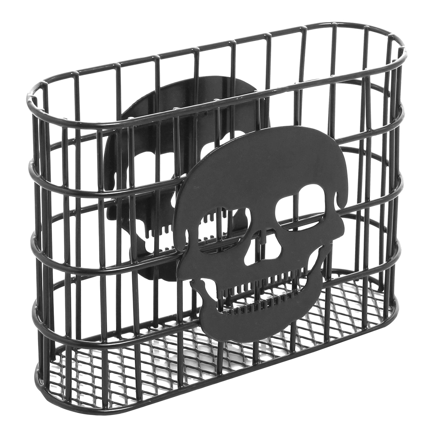 MyGift Modern Brass Tone Metal Wire Commercial Wall Mounted or Tabletop Paper Folded Towel Holder Dispenser Rack (Halloween)
