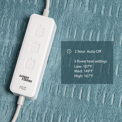GOQOTOMO Flower Heating Pad for Back Pain Relief- 12" x 24"12 Heat Levels, 8 Timers Stay on, Machine Washable -F1224