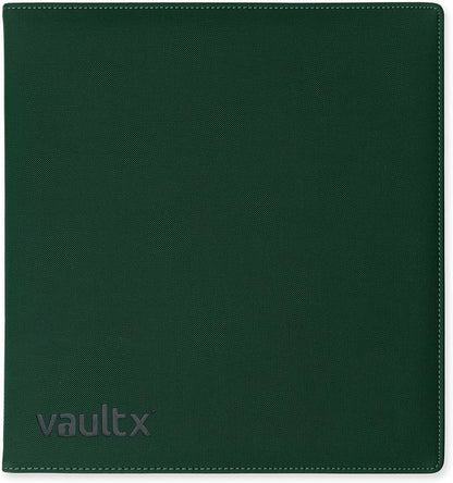 Vault X Large Ring Binder, 900 Cards, fits 9 Pocket Pages, Exo-Tec Material, 3 D-Ring Folder, for Trading Cards (Green)