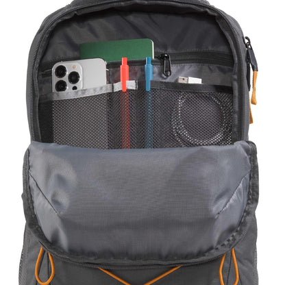 The North Face Jester Everyday Laptop Backpack - Commuter Daypack, Water Repellent, Laptop Sleeve, Anthracite Grey/Dust Orange, One Size
