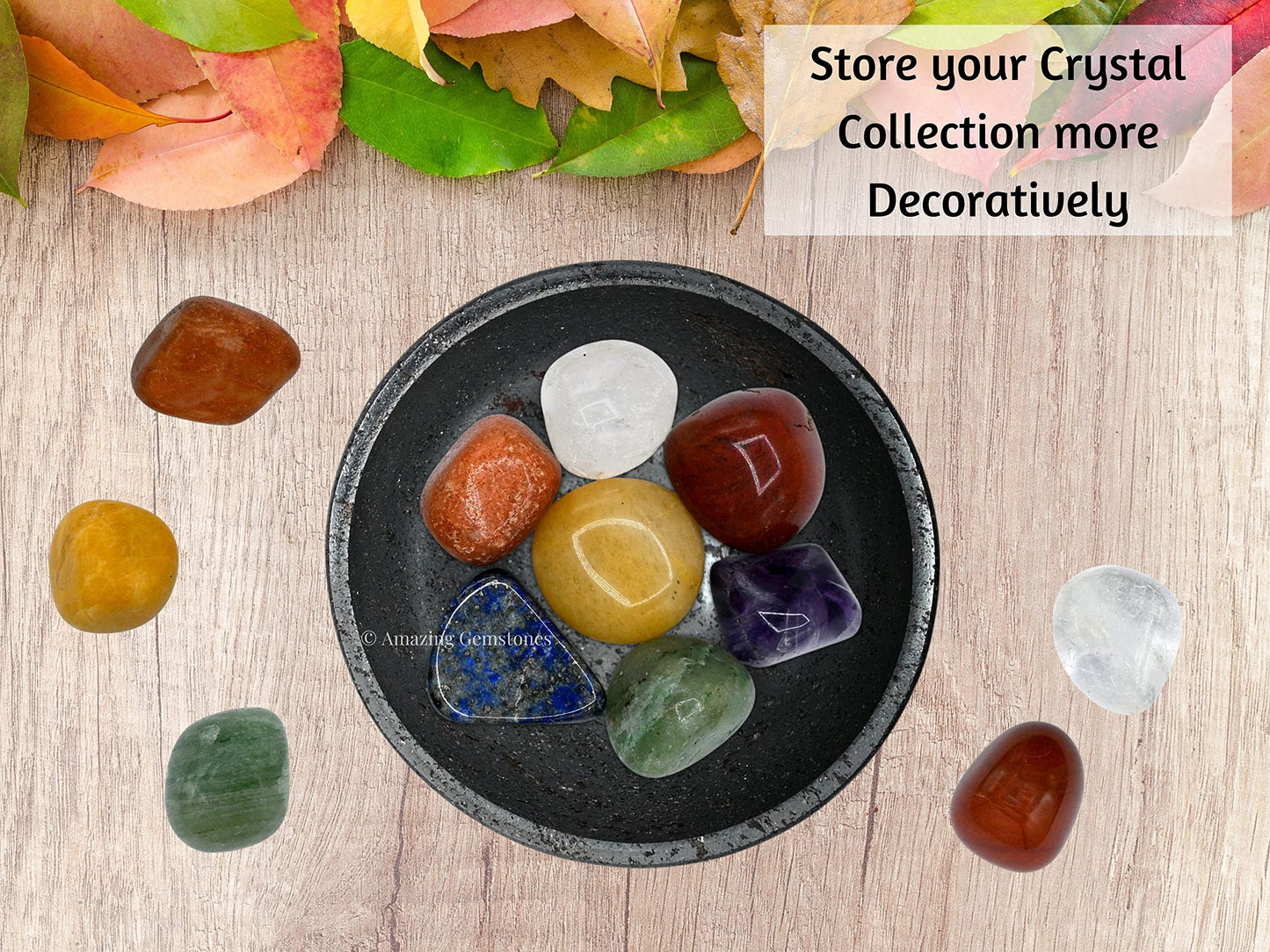 Hematite Crystal Bowl - 2 Inch Decorative Bowls for Room and Home Decor - Gemstone Healing Crystals for Elegant Display, Positive Energy Balance and Gift