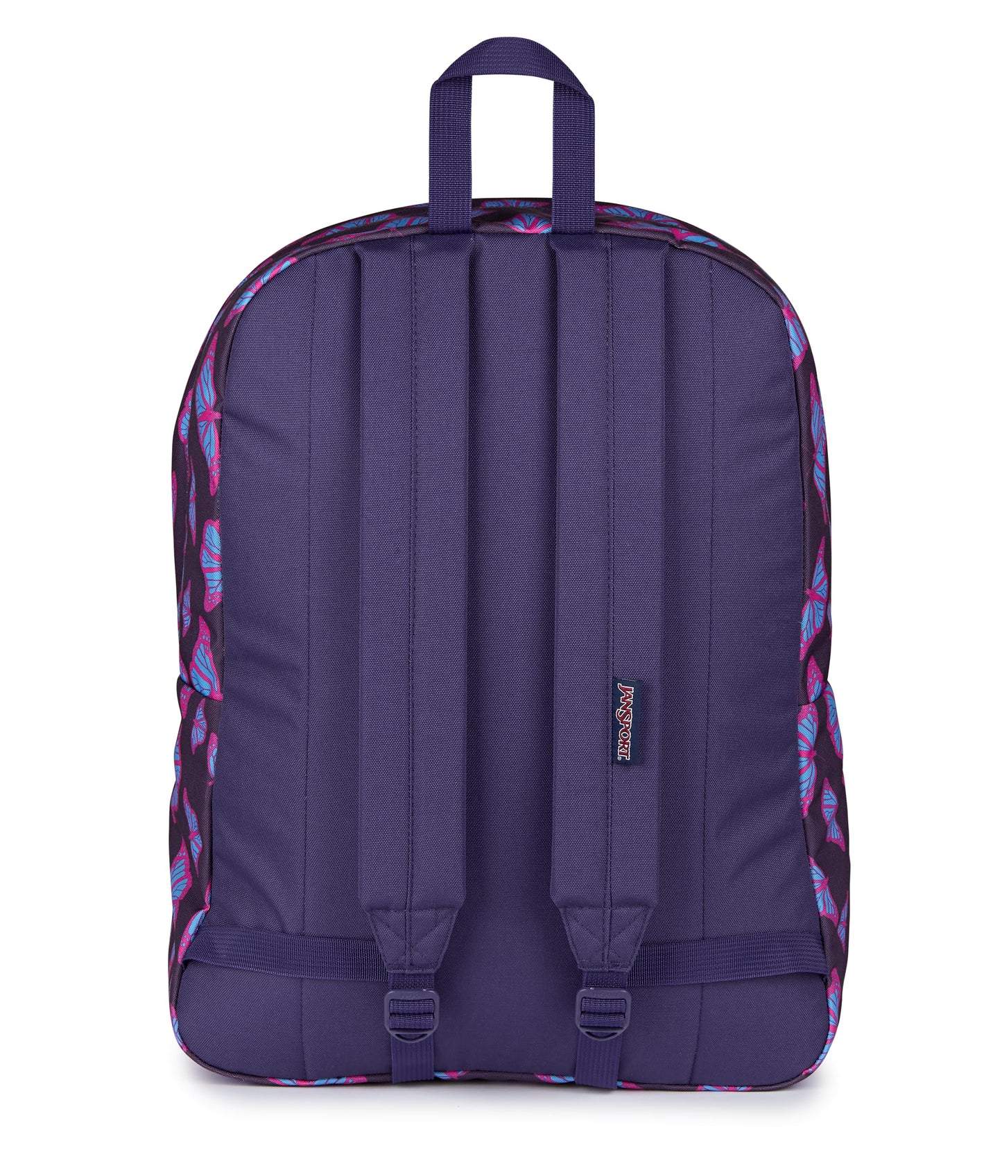 JanSport SuperBreak One Backpack - Durable, Lightweight Bag with 1 Main Compartment, Front Utility Pocket with Built-in Organizer, Premium Backpack, Flutter By Purple