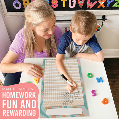Attendance Chart for Classroom Management - 8 Incentive Chart for Classroom Essentials, 11x17 Student Behavior Charts and Homework Tracker, Teachers Class Attendance and Assignments Log