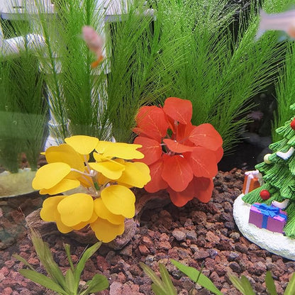 M2cbridge Plastic Fish Tank Plants Soft Silk Water Grass Reptile Waterweed for Terrarium Simulate Aquatic and Aquarium Landscape(2pcs,8")