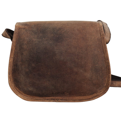 Leather Crossbody Bag for women purse tote ladies bags satchel travel tote shoulder bag (Distressed Tan)