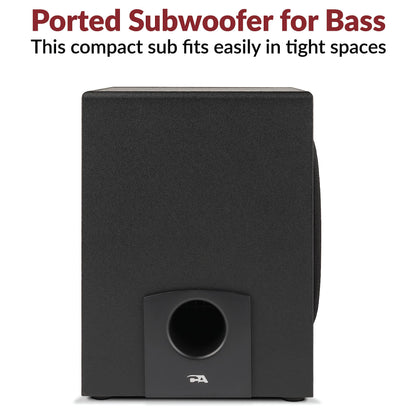 Cyber Acoustics CA-3090 2.1 Speaker System with Subwoofer with 18W of Power – Easy Setup and Convenient Controls, Great for Music, Movies, and Gaming