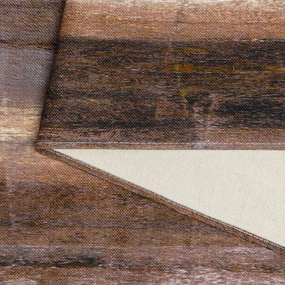 Brown Grey Table Runner,Abstract Modern Art Burlap Table Runners for Table Dresser Runner Farmhouse Style for Dinner Party Holidays Home Decoration (Brown and Grey, 13"x 71")