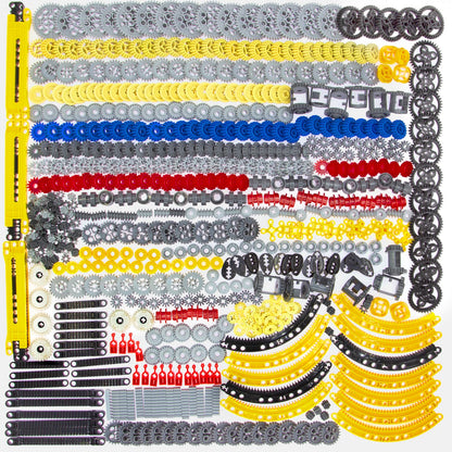 ASTEM 699pcs Technic-Parts-Gears Axle-Pin-Connector Compatible with Technical Cam Worm Cogs Gears Steering Parts Differential Engine Kit.