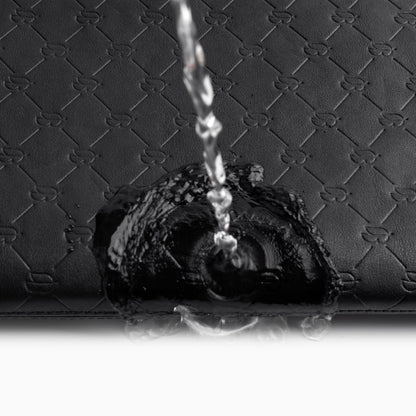 Comfyable x Edition Faux Leather Laptop Sleeve 13 14 Inch, Compatible with 13" MacBook Air M5 & 14" MacBook Pro M5 Pro/Max 2026, Mac Travel Case with a Front Zip Pocket for Men Women, Black