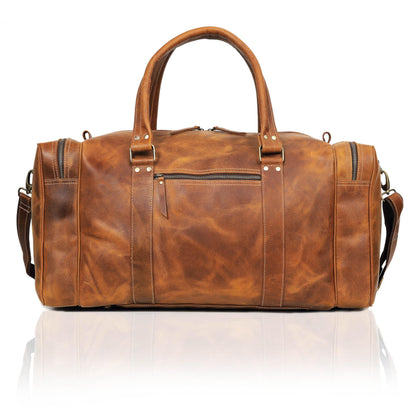 Leather Duffel Bag for Men and Women, Full Grain Travel Duffel Bag, Sports Duffel Bag Men, Overnight Weekender Bag Carry on Cabin Bag Luggage Bag Handmade Leather Duffle 24 inches