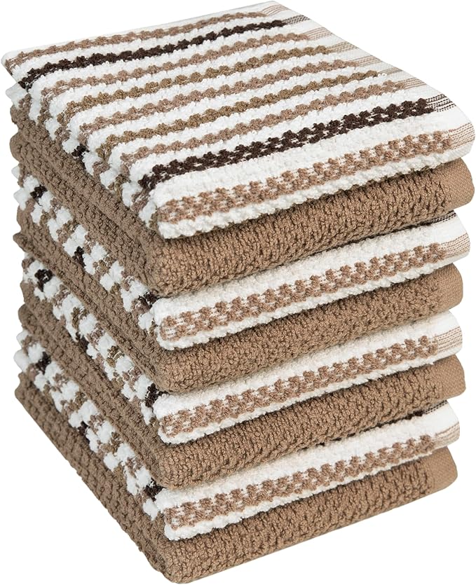 Bumble Towels Premium Dish Cloths 12"x12" | 100% Natural Ring Spun Cotton Tea