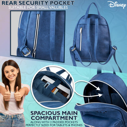 Disney Stitch Backpack Women Teenager Girls Bag Travel Backpack Daypack for Shopping Trips Gifts for Her, Blue Stitch, 28x23x12cm