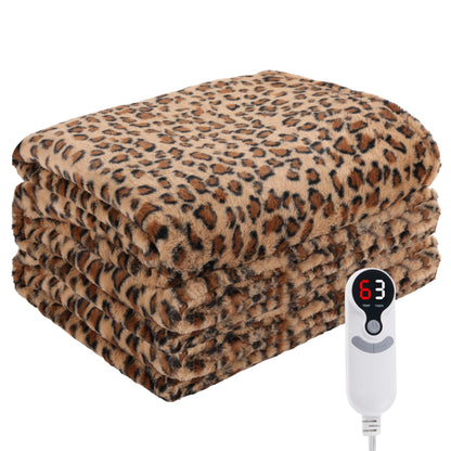 Electric Heated Blanket Full Size 72"x84", Cozy Large Oversized, 5 Heating Levels & 10 Hours Auto Off, Cozy for Bed, Sofa, & Office, Machine Washable, Purple