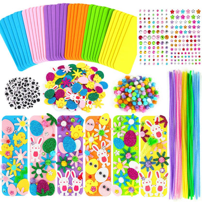 Easter Kids Craft Kit 36Sets Spring Foam Stickers Bookmark Ornament Decor