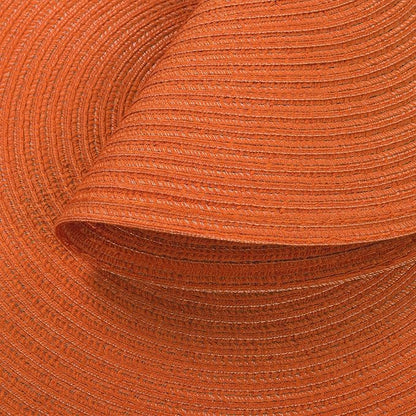 SHACOS Round Placemats Set of 4 for Dining Table Autumn Fall Round Braided Place Mats Washable Non Slip Kitchen Table Mats Decor, Bright Orange