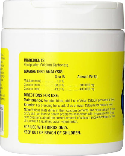 Zoo Med Avian Calcium Bird Food, Black, 8 Ounce (Pack of 2)