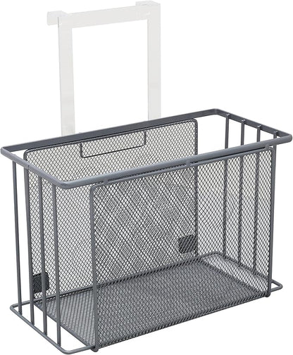 Deco Brothers Over Cabinet Door Organizer, Silver