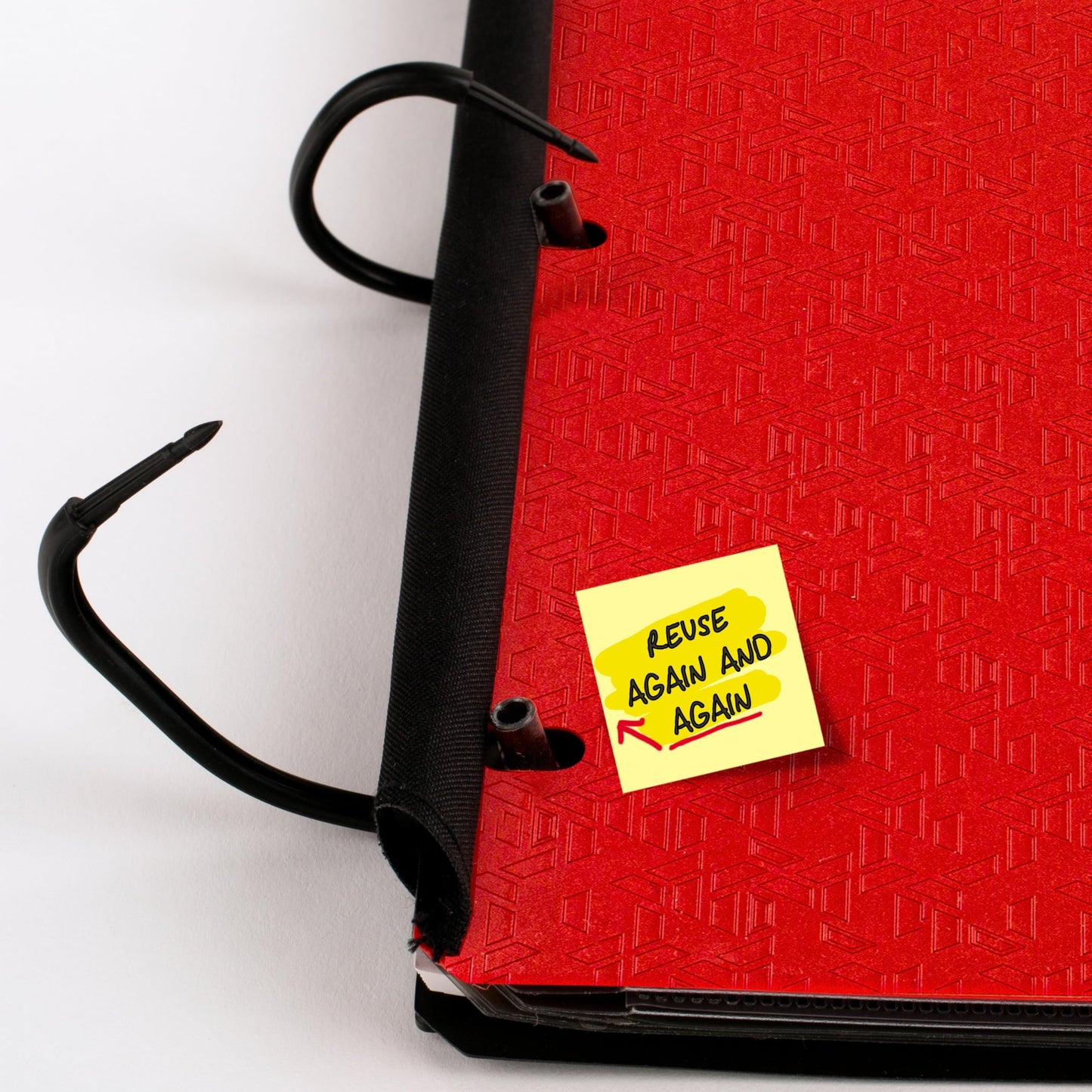 Five Star Flex Refillable Notebook + Study App, College Ruled Paper and 1 Inch TechLock Ring Binder with Customizable Cover, Pockets, Tabs and Dividers, 200 Sheet Capacity, Fire Red (29326AB2)