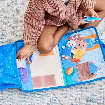 Melissa & Doug® Ms. Rachel™ What to Wear Felt Activity Board Take-Along Preschool Learning Toy for Boys and Girls - FSC Certified