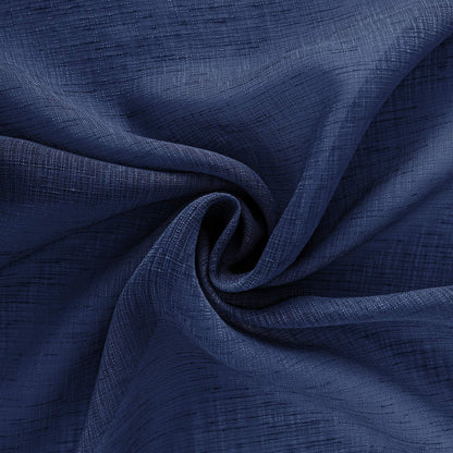KOUFALL Navy Blue Sheer Curtains 63 Inch Length for Living Room 2 Panels Set,Kids Curtains for Bedroom Boys Room,Dark Blue