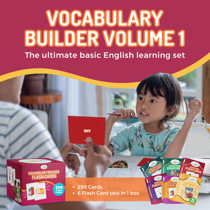 598 Vocabulary Builder Flash Cards Bundle Vol 1 & 2, Educational Photo Cards for Speech Therapy, ESL, Autism, Homeschool & Kids Includes Emotions, Go Together Opposites, Nouns, Prepositions and Verbs