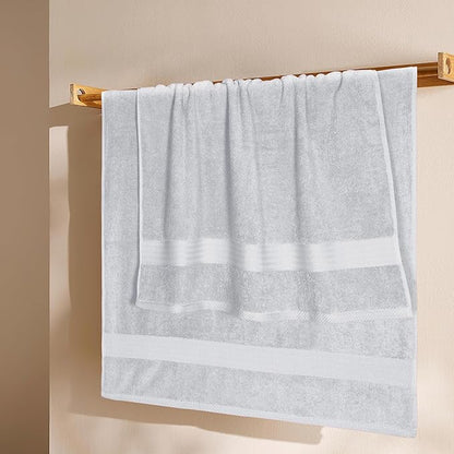 GLAMBURG Premium Cotton 4 Pack Bath Towel Set