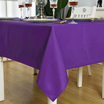 KAIPHO Purple Rectangle Tablecloth Waterproof Stain Resistant Wrinkle Free Table Cloth 210GSM Polyester Wipeable Table Cover for Party, Banquet, Indoor and Outdoor - Rectangular/Oblong, 60 x 84 inch