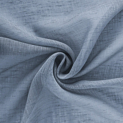 KOUFALL Nursery Curtains Baby Boys Room,Light Dusty Blue Sheer Classroom Curtains for Windows,63 Inch Length 2 Panel Set