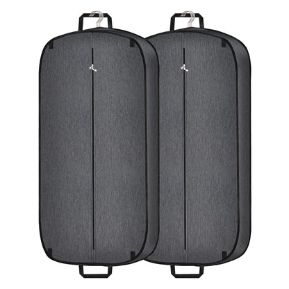 Limoomil Heavy Duty Waterproof Garment Bag for Travel, Tear Resistance Suit Bag for Men Travel for Suits, Tuxedos, Coats, Uniform. 42 inch, Darkgrey, 2 Pack.…