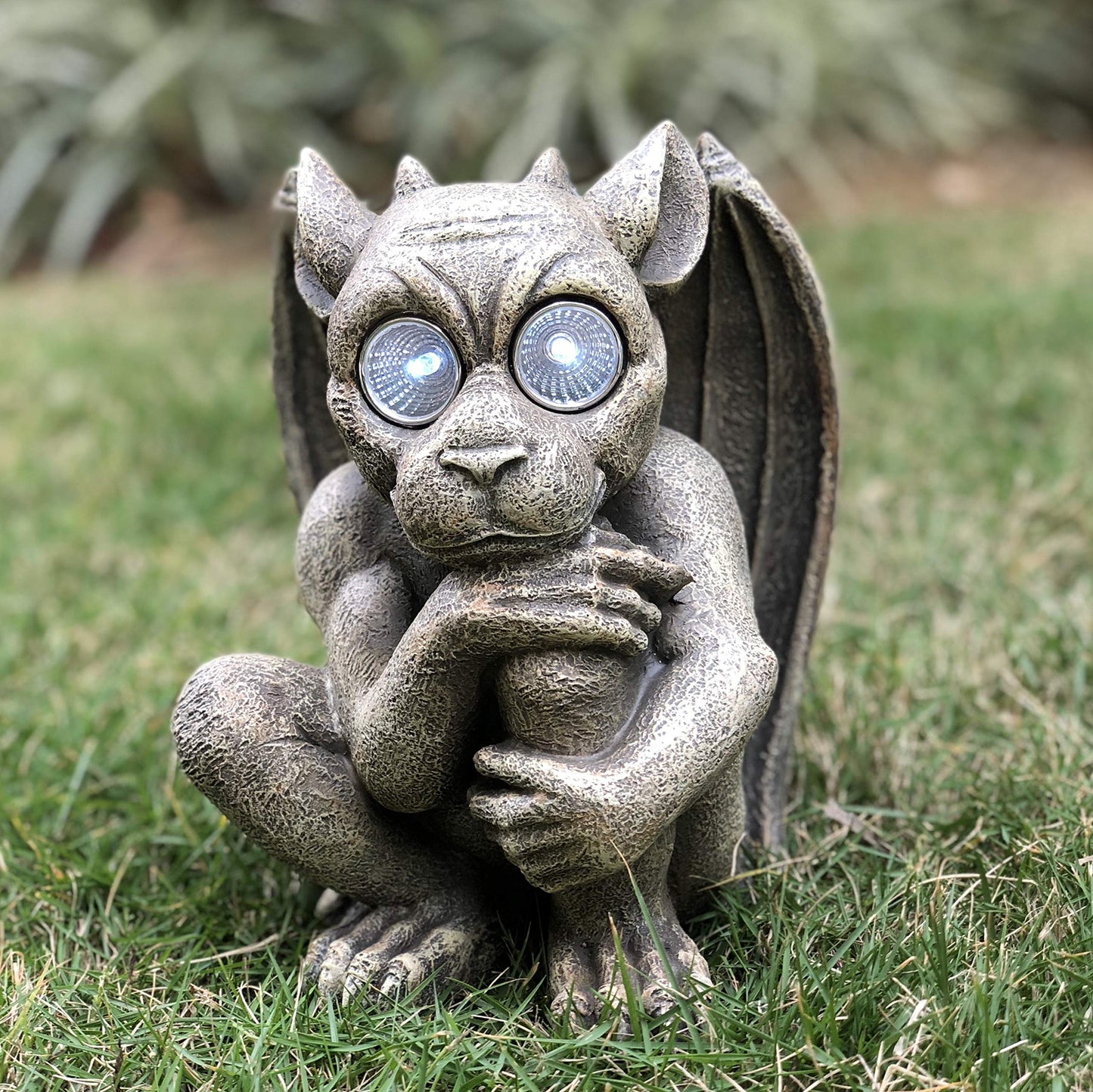 Bo-Toys Solar Powered Gargoyle Outdoor LED Garden Light Decor