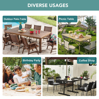 Outdoor Tablecloth with Umbrella Hole - Patio Table Cloth Zippered Round 60 Inch, Linen-Look Polyester Table Cover Water Resistant for Picnic Outside, Natural Color