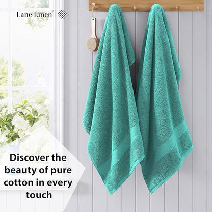 LANE LINEN 100% Pure Cotton Bath Sheets 2 Pack