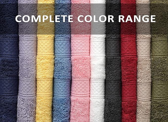 ZUPERIA Classic Hand Towels Pack of 10 100% Ring Spun Cotton Light Weight &