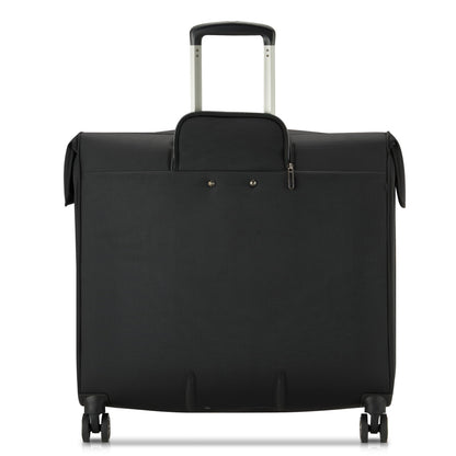 DELSEY PARIS Helium DLX - Rolling Garment Bag with Spinner Wheel - Lightweight Travel Garment Bag - SECURITECH Zip - Suit and Dresses Rolling Travel Bag - Checked Size, Black