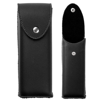 PU Leather Eyeglasses Case on Belt, Hard Eyeglass Case, Glasses Holder Belt Loop, Small Case For Eyeglass, Glasses Cases, Small Sunglasses Case, Reading Glasses Case Classy Style Black