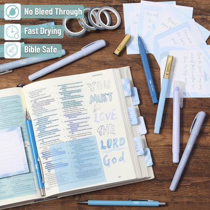 Mr. Pen- Bible Journaling Kit for Women, Bible Highlighters and Pens No Bleed, Notes, Tabs, Washi Tape & Journal for Devotions, Prayer & Christian Gifts