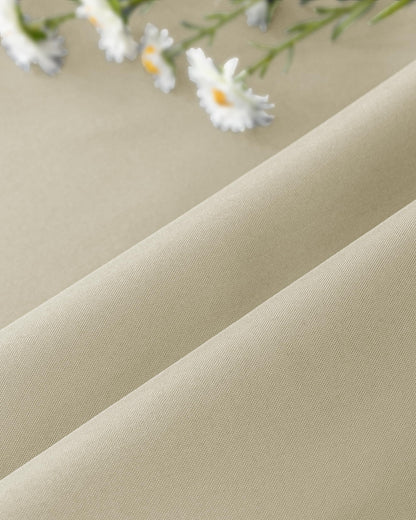 HolidayIdeas Outdoor Curtains for Patio Waterproof-4 Panels 54"x84"-Windproof Weatherproof Privacy Cream Outside Curtains-Grommet Top and Tab Bottom Drape for Gazebo, Porch, Pergola, Cabana, Backyard