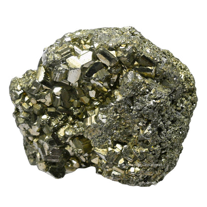 Amazing Gemstone Small Pyrite Crystal Stone Cluster Samples - Extra Large High Energy Natural Iron Pyrite Stone Pirita Piedra Original with Healing Properties (40-80 Gram)