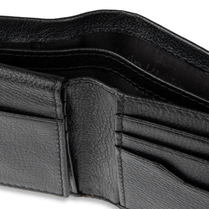 Calvin Klein Men's Leather Passcase Wallet with Keychain, Black, One Size