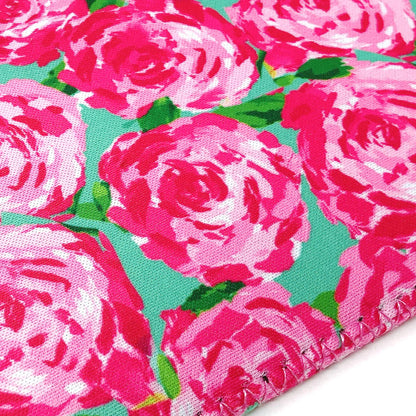 allydrew Insulated Neoprene Wine Tote, One Bottle, Pink Roses