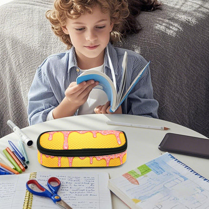 Droerfes Ice Cream Pencil Case Pencil Pouch Large Capacity Pen Bag School Office Organizer Stationery Storage Box For Girls Boys Teen Kids