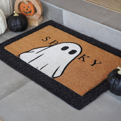 THEODORE MAGNUS Halloween Door Mat - Welcome Mat for Front Door with Non-Slip Backing - Durable Doormat - Perfect for Outside Entrance Matt - Outdoor/Indoor - Spooky - 17" x 30"