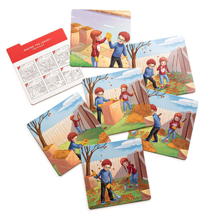 Sequence for Kids Cards, Speech Therapy Materials, Homeschool SEL, Autism, Tell A Story Picture Cards, Social Skills, Picture Cards, ESL, ELL