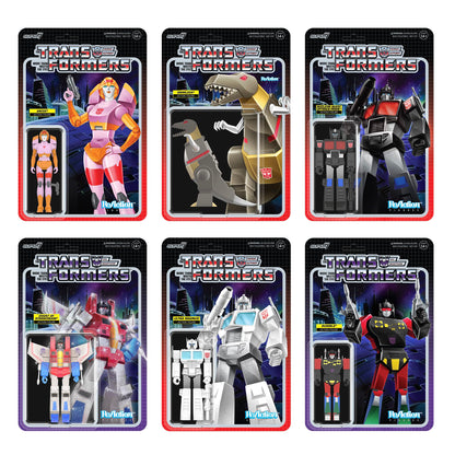 Super7 Transformers Ghost of Starscream (Translucent Glitter) - 3.75" Transformers Action Figure Classic Cartoon Collectibles and Retro Toys